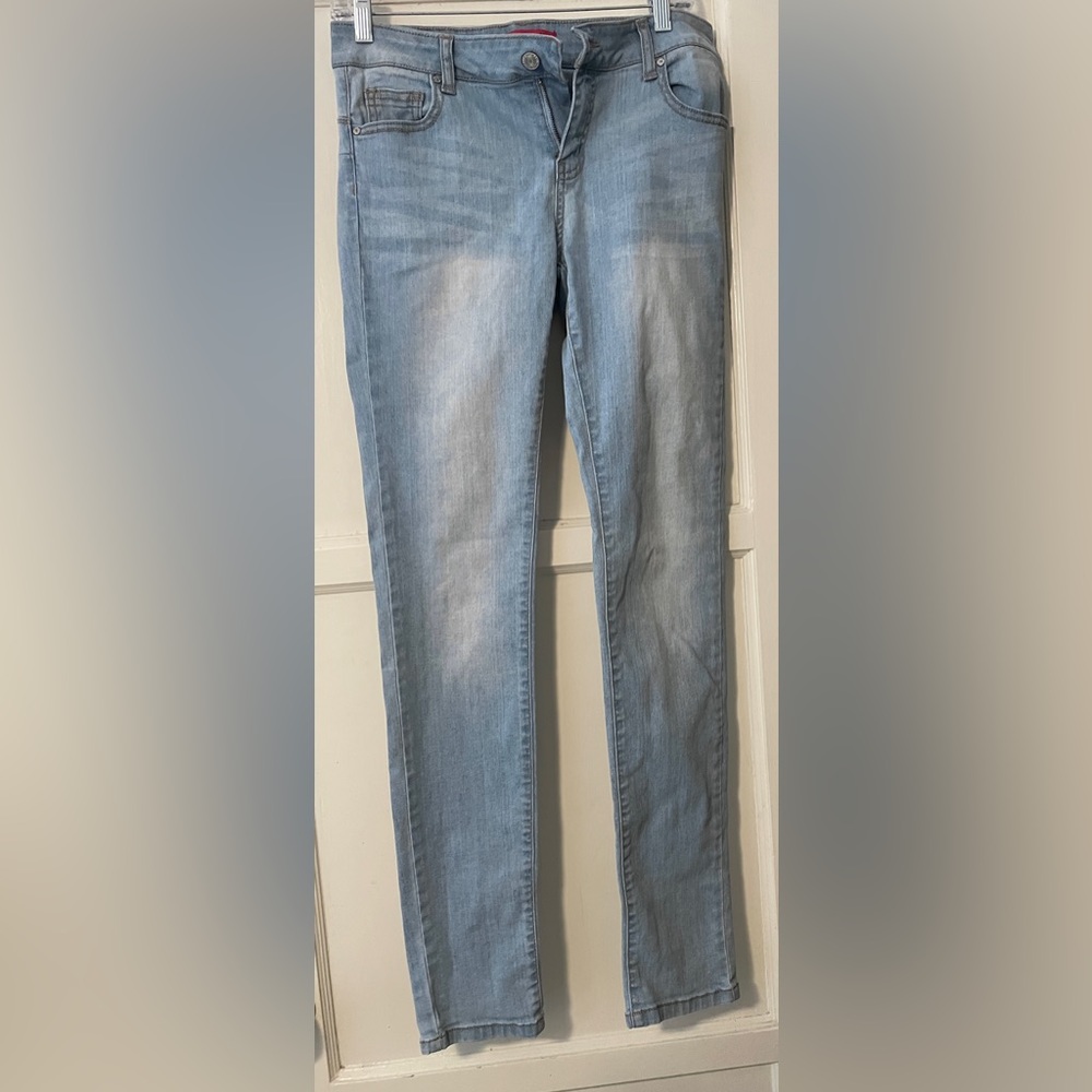 Wax Skinny Light Wash Blue Jeans size 9